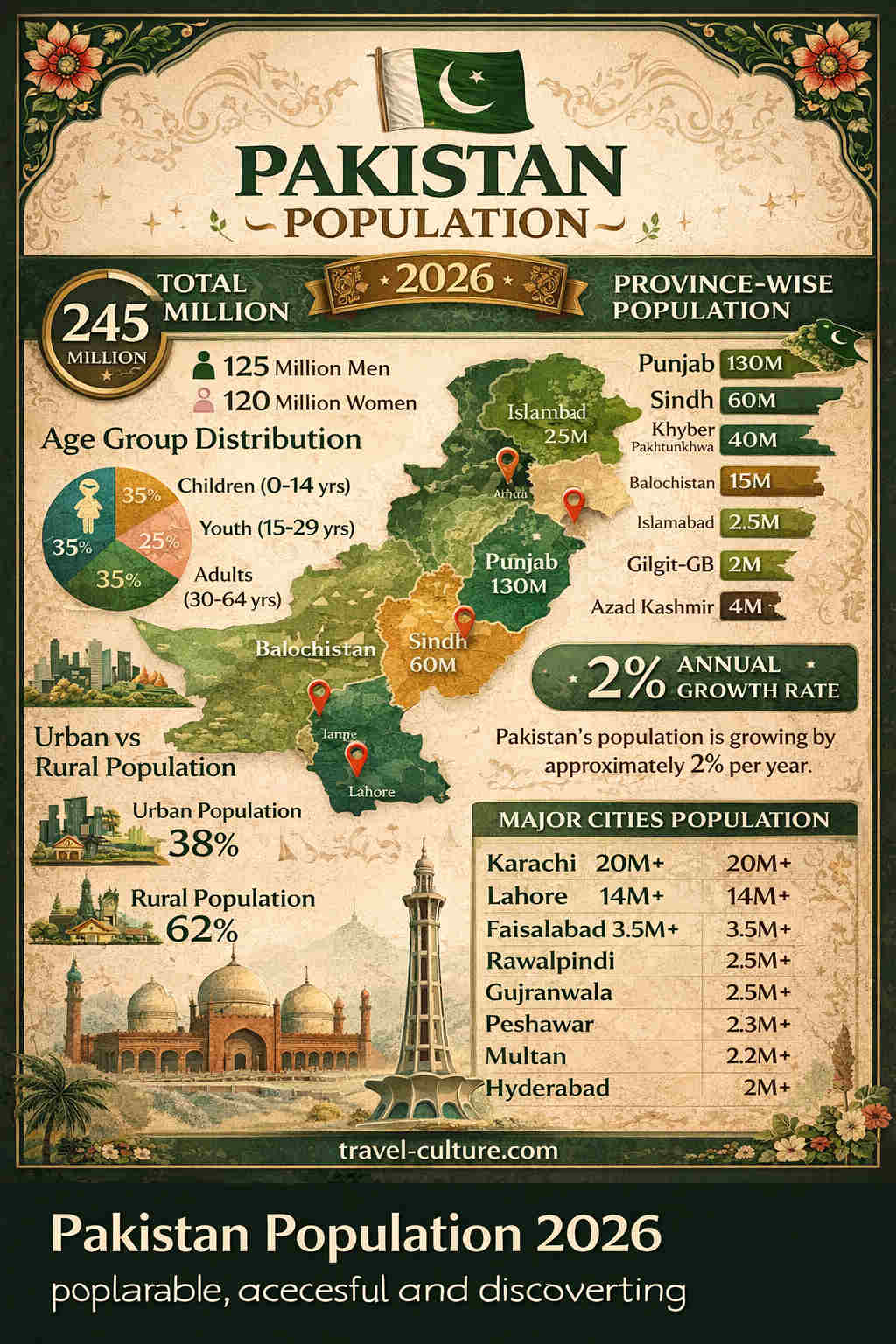 Pakistan Population 2026 – Complete Overview